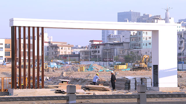 大通建材工地大門-深圳平湖工地標準大門安裝